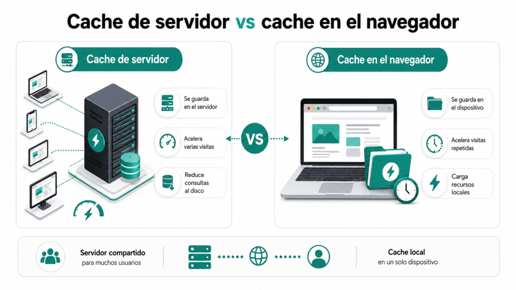 ¿qué es Cache de servidor y cómo acelera tu web? 5 Diferencia Entre Cache De Servidor Y Cache En El Navegador.